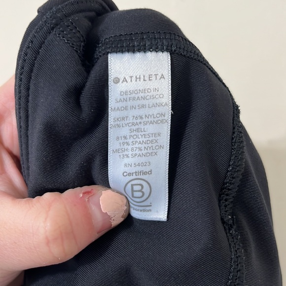 Athleta Black Match Point Skort 13.5” Size Medium - Picture 12 of 12